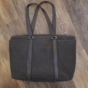 COACH - Large Tote or shoulder purse, Black, zip pocket & close. Ex Cond!
